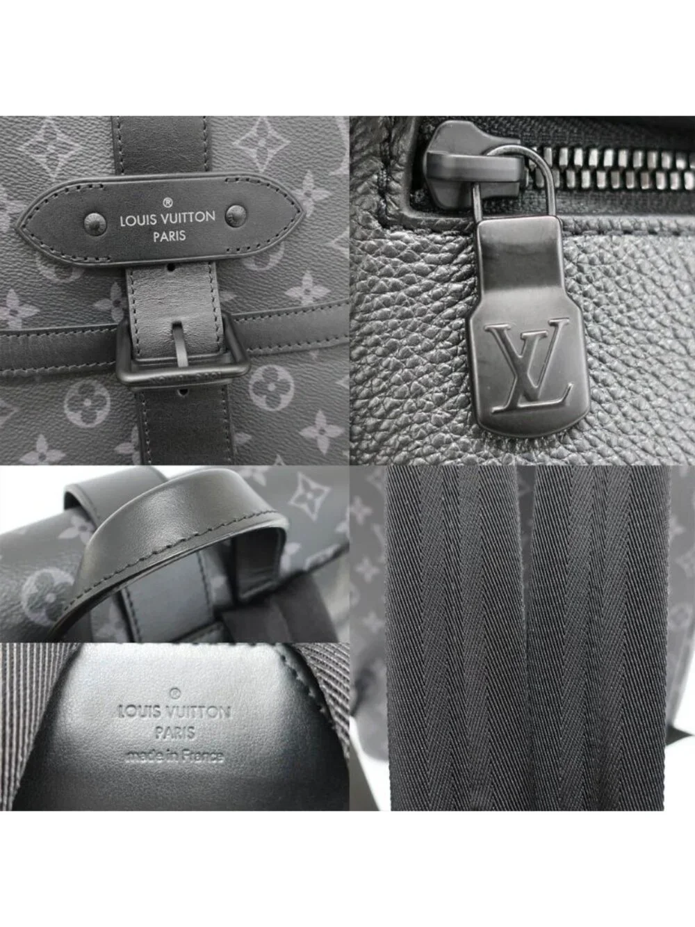 Louis Vuitton Ten Saumur Backpack Monogram Eclipse Black